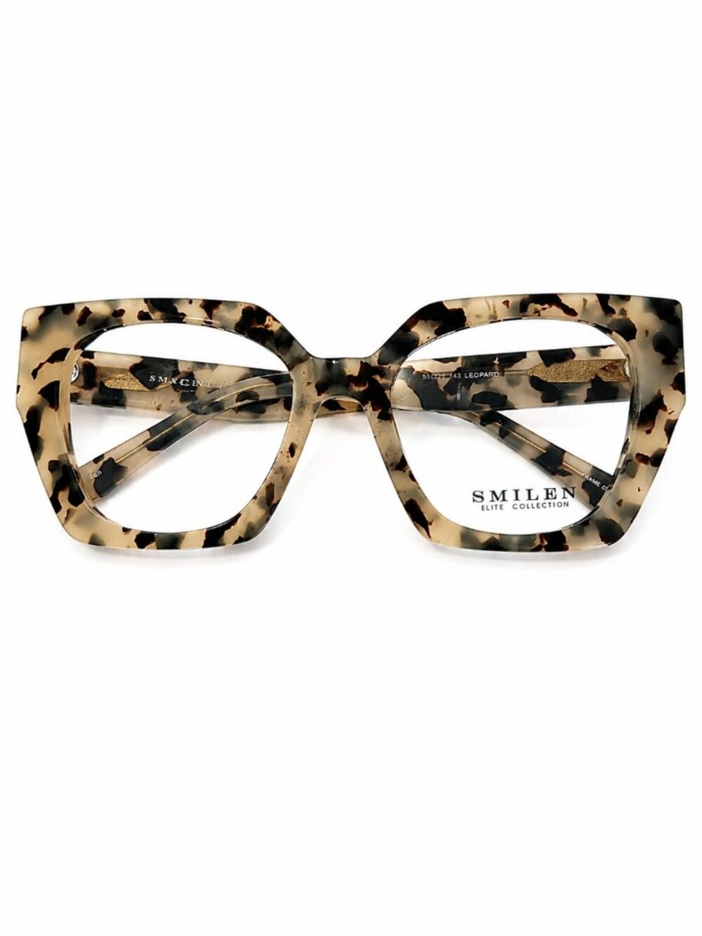 SMILEN Elite 30 Leopard 55-21-143 Eyeglass Frames - Picture 2 of 10